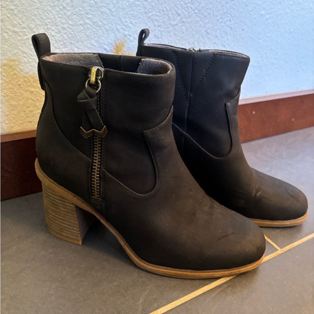 Dr. Scholl’s Women’s Rodeo Block Heel Ankle Boots Black Size 8